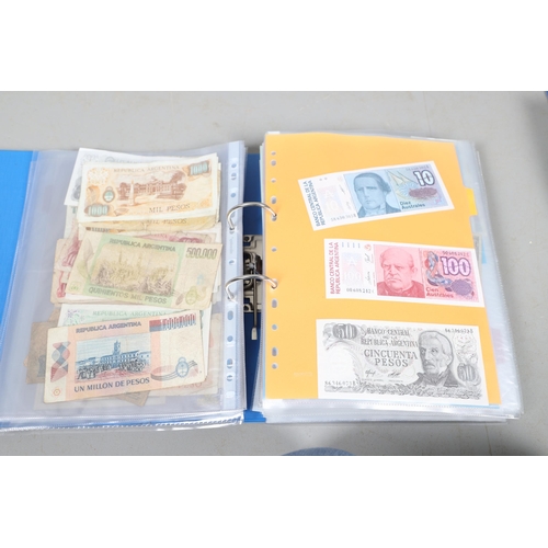 622 - AN EXTENSIVE COLLECTION OF WORLD BANKNOTES. Three albums of World Banknotes, numerous countries to i... 