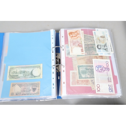 622 - AN EXTENSIVE COLLECTION OF WORLD BANKNOTES. Three albums of World Banknotes, numerous countries to i... 