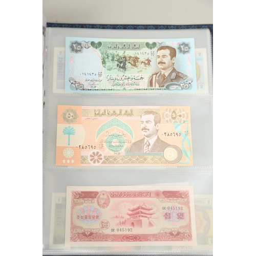 623 - AN ALBUM OF OVER 150 WORLD BANK NOTES TO INCLUDE INDONESIA, IRAQ, CAMBODIA, ISRAEL AND OTHER COUNTRI... 