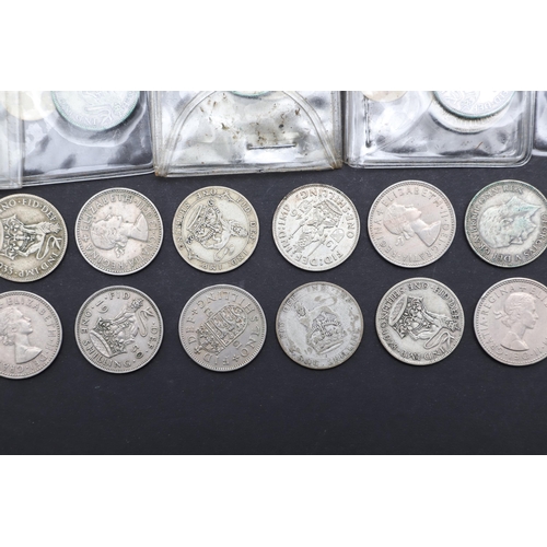 637 - A DATE RUN OF GEORGE V, GEORGE VI AND ELIZABETH II PRE-DECIMAL SHILLLINGS. George V: bare head l. Re... 