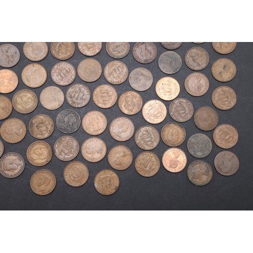 641 - A COLLECTION AND PARTIAL DATE RUN OF HALFPENNIES, 1863 AND LATER. Halfpennies for Queen Victoria and... 