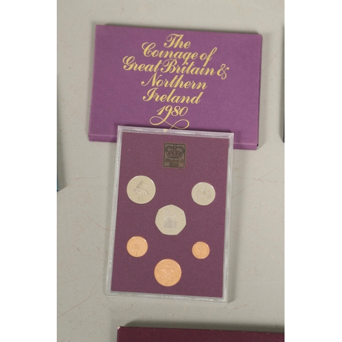 645 - A COLLECTION OF ROYAL MINT UNCIRCULATED YEAR SETS, 1970 -. A collection of Royal Mint annual uncircu... 