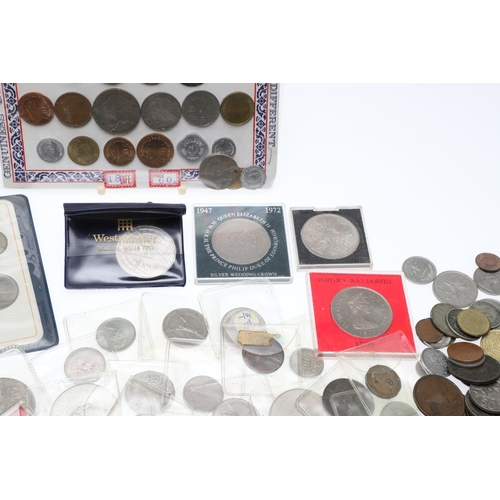 648 - A COLLECTION OF GREAT BRITAIN AND WORLD COINS TO INCLUDE. World coins to include coins from Spain, F... 