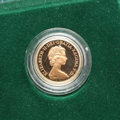 650 - AN ELIZABETH II PROOF SOVEREIGN, 1980. An Elizabeth II Proof Sovereign, crowned bust r. Reverse St G... 