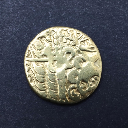 672 - BRITISH IRON AGE, BRITISH IRON AGE, GALLO-BELGIC TYPE GOLD STATER.Gallo-Belgic, unknown ruler, Gauli... 