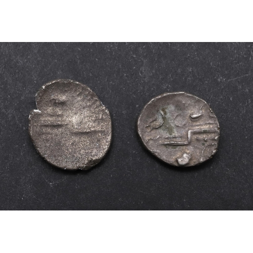 BRITISH IRON AGE, DUROTRIGES, BADBURY RAT QUARTER STATER AND ANOTHER ...