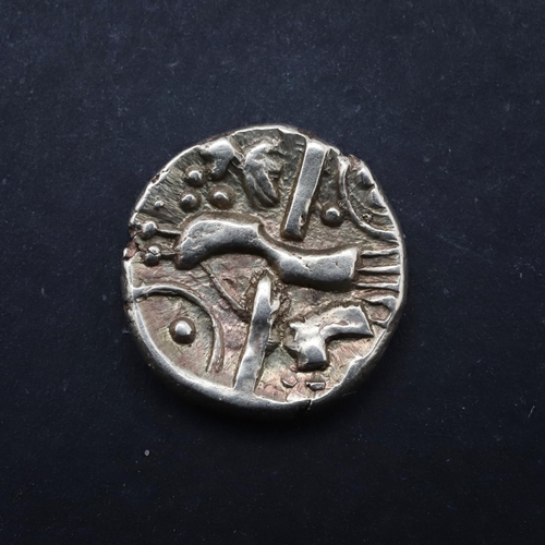 678 - BRITISH IRON AGE, DUROTRIGES, DURO BOAT BIRD QUARTER STATER. Durotriges, Uninscribed series, Quarter... 