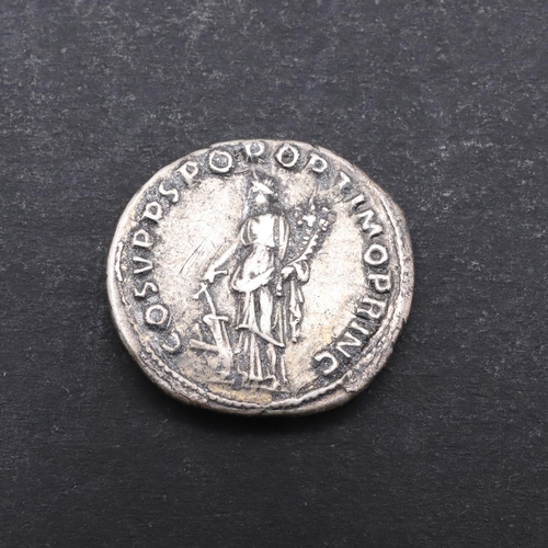 685 - ROMAN IMPERIAL COINAGE: TRAJAN 98-117 A.D. A silver Denarius, obverse with laureate bust r. Reverse ... 