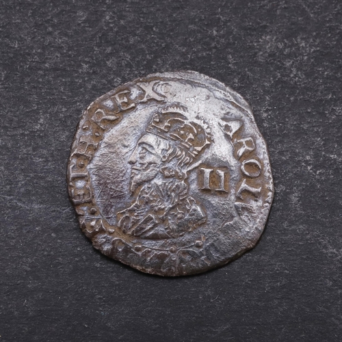 747 - A CHARLES I HALFGROAT, 1634-1635. A Charles I Halfgroat, crowned bust l. with value 'II' behind, Rev... 