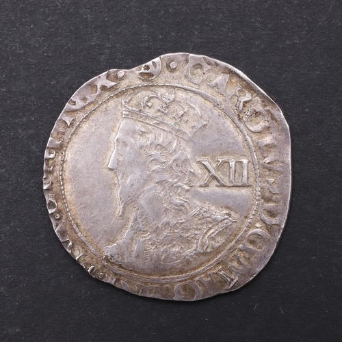 748 - A CHARLES I SHILLING, 1641-3. A Charles I Shilling, Crowned sixth large 'Briot' bust l. with value b... 