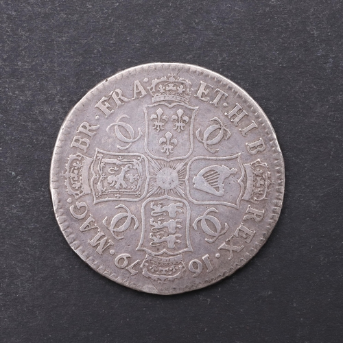 749 - A CHARLES II HALFCROWN, 1679. A Charles II Halfcrown, fourth draped bust r. Reverse with cruciform s... 