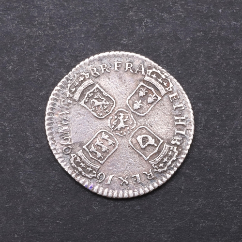 756 - A WILLIAM III SIXPENCE, 1696. A William III Sixpence, first laureate and draped bust r. Reverse cruc... 