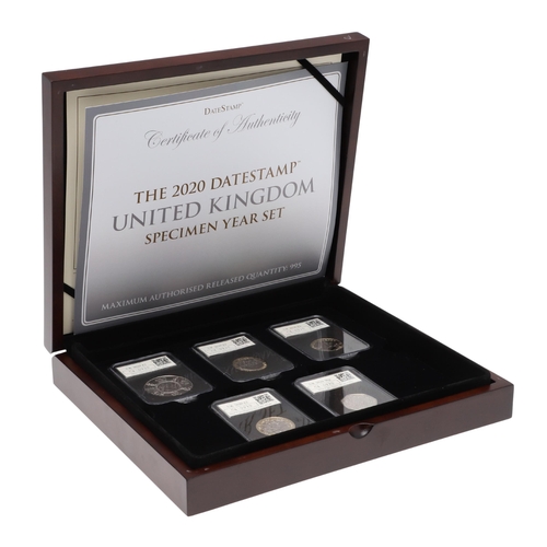 798 - AN ELIZABETH II DATESTAMP UNITED KINGDOM SPECIMEN YEAR SET. 2020. A five coin specimen set comprisin... 