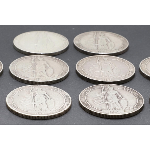 838 - A COLLECTION OF EDWARD VII FLORINS, 1902 AND LATER. A collection of Edward VII Florins, bare head r.... 