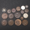 A MIXED COLLECTION OF COINS, GEORGE III AND LATER. A collection of ...