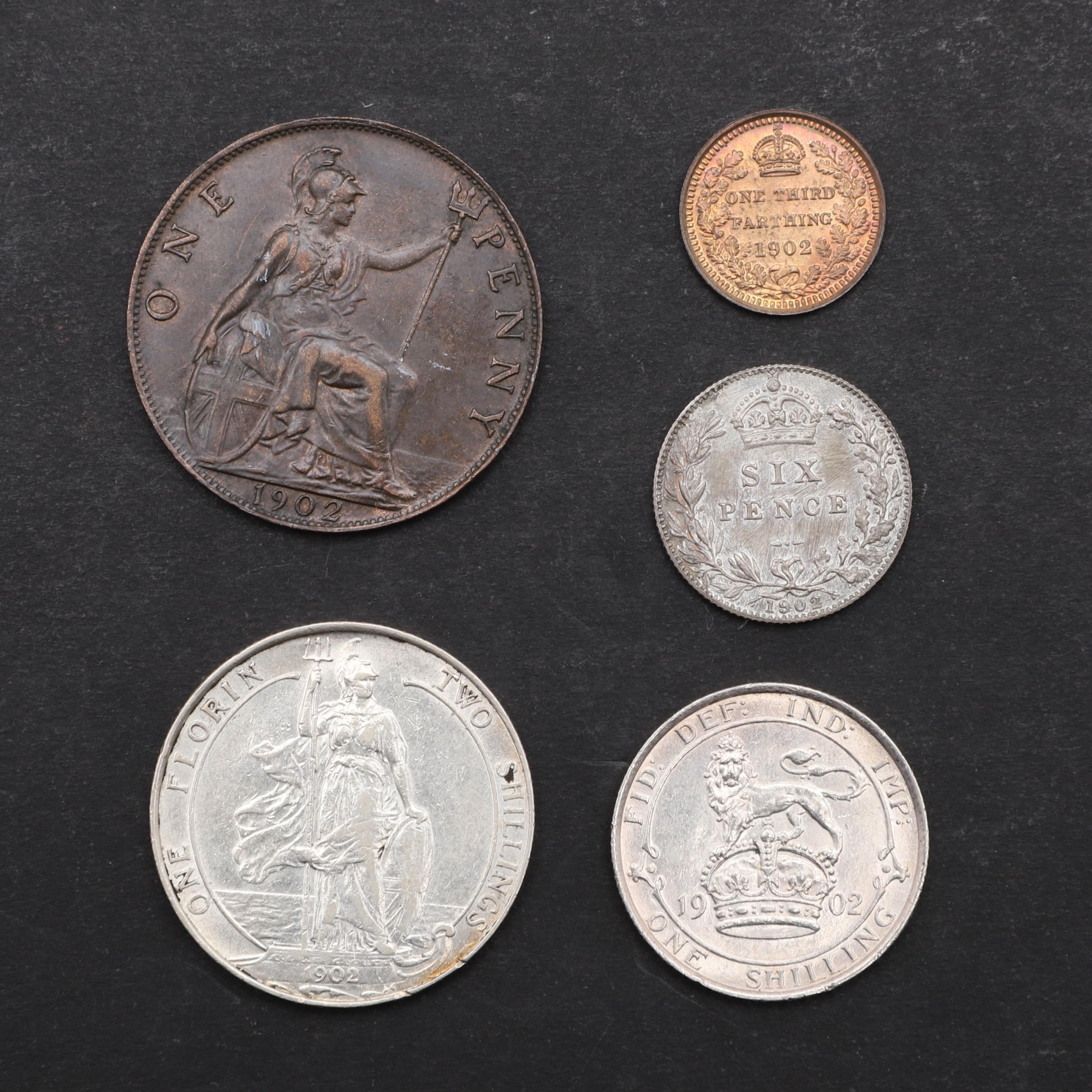 A COLLECTION OF EDWARD VII COINS TO INCLUDE A MATT PROOF SIXPENCE 1902 ...