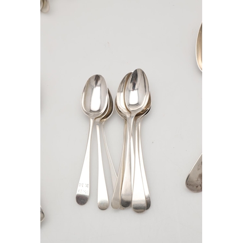 2 - MIXED SILVER FLATWARE. to include 13 tablespoons, 14 table forks, 12 dessert spoons, 12 dessert fork... 