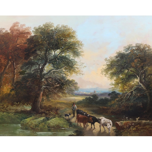 343 - JOHN JOSEPH BARKER OF BATH (1824-1904). VIEW NEAR CONWAY. Signed, also signed and inscribed `Conway`... 