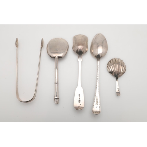 4 - EIGHT VARIOUS SILVER TABLESPOONS. some pieces initialled or crested, mixed patterns, makers & dates,... 