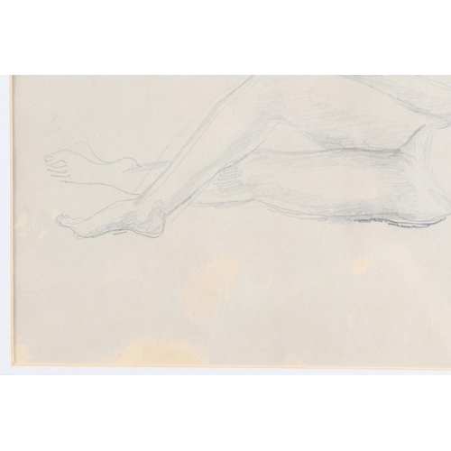 420 - DORA CARRINGTON (1893-1932). RECLINING FEMALE NUDE. Pencil
Sight 21 x 32.5cm. (2)

Provenance: Londo... 