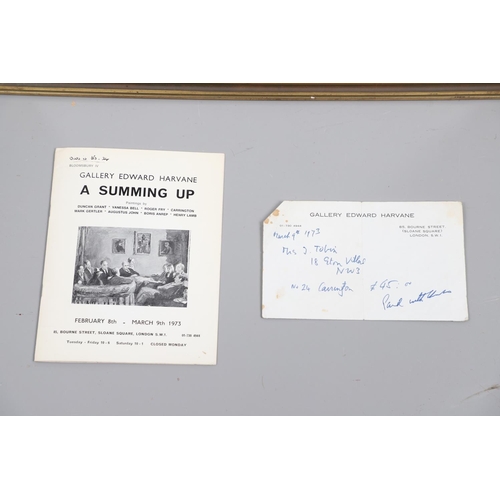 420 - DORA CARRINGTON (1893-1932). RECLINING FEMALE NUDE. Pencil
Sight 21 x 32.5cm. (2)

Provenance: Londo... 