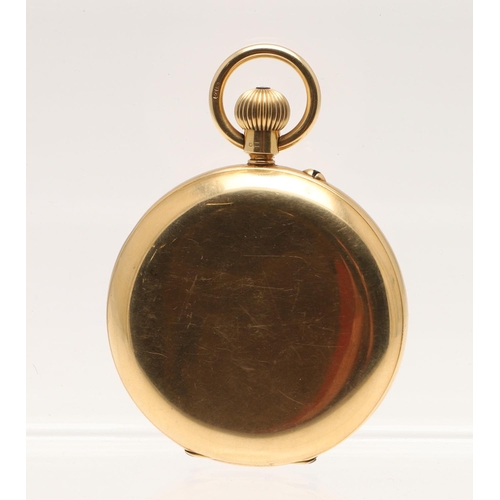 562 - AN 18CT GOLD FULL HUNTING CASED POCKET WATCH BY RUSSELLS LIMITED, 18 CHURCH STREET, LIVERPOOL. the s... 