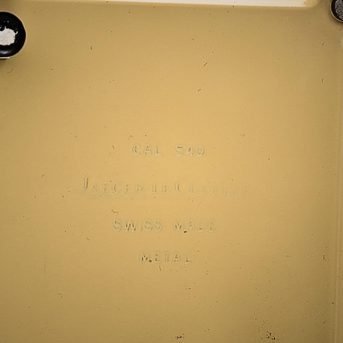 854 - A 1980S JAEGER - LECOULTRE ATMOS RIVOLI CLOCK. movement calibre 540, the 4 3/4