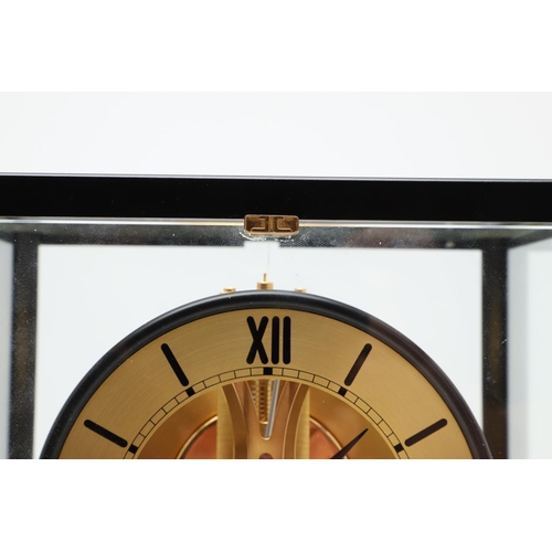 854 - A 1980S JAEGER - LECOULTRE ATMOS RIVOLI CLOCK. movement calibre 540, the 4 3/4