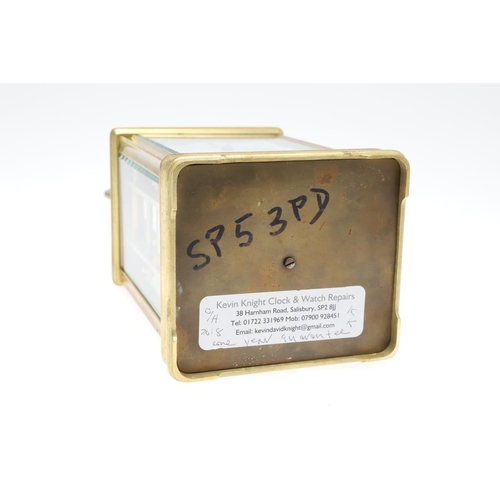 857 - A LATE 19TH CENTURY FRENCH REPEATER CARRIAGE CLOCK. the plain five-glass case with swing carrying ha... 