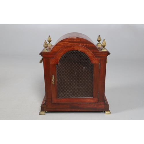 866 - A SUBSTANTIAL LATE 19TH CENTURY MAHOGANY BRACKET CLOCK. the 8
