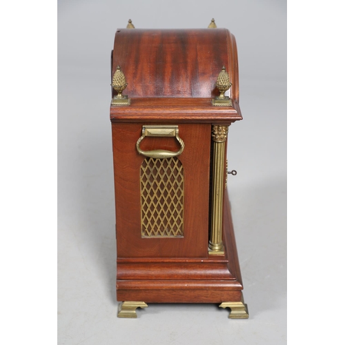 866 - A SUBSTANTIAL LATE 19TH CENTURY MAHOGANY BRACKET CLOCK. the 8
