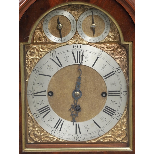 866 - A SUBSTANTIAL LATE 19TH CENTURY MAHOGANY BRACKET CLOCK. the 8