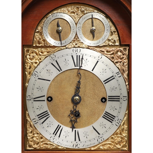 866 - A SUBSTANTIAL LATE 19TH CENTURY MAHOGANY BRACKET CLOCK. the 8