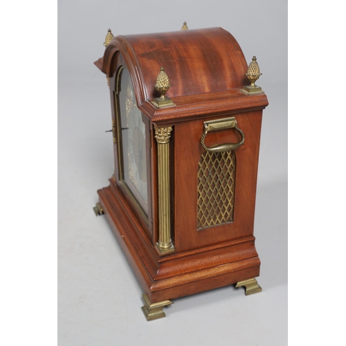 866 - A SUBSTANTIAL LATE 19TH CENTURY MAHOGANY BRACKET CLOCK. the 8