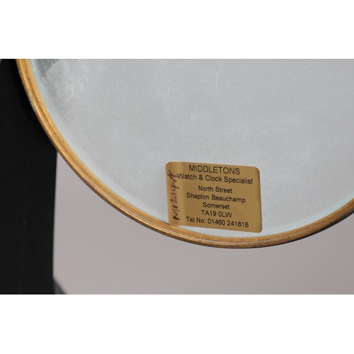 867 - A 19TH CENTURY BLACK SLATE MANTEL CLOCK AND MALACHITE GARNITURE. the 5.5