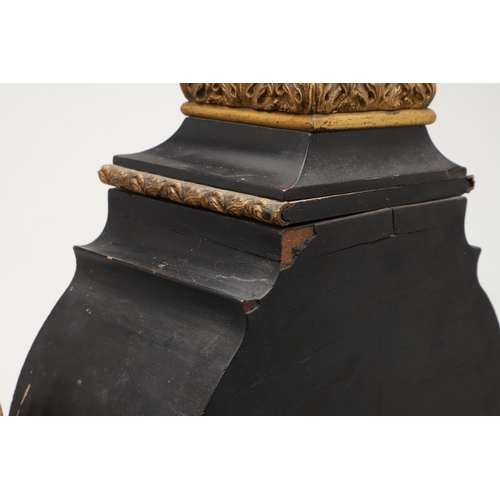 870 - A 19TH CENTURY FRENCH EBONISED AND INLAID MANTEL CLOCK, CIRCA 1860. the gilt metal and enamel dial s... 