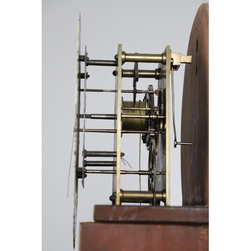 875 - A MID-19TH CENTURY MAHOGANY LONGCASE REGULATOR. the 13