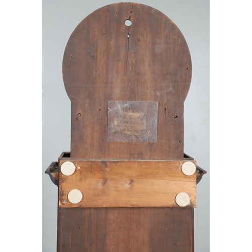 875 - A MID-19TH CENTURY MAHOGANY LONGCASE REGULATOR. the 13
