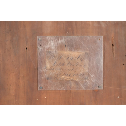 875 - A MID-19TH CENTURY MAHOGANY LONGCASE REGULATOR. the 13