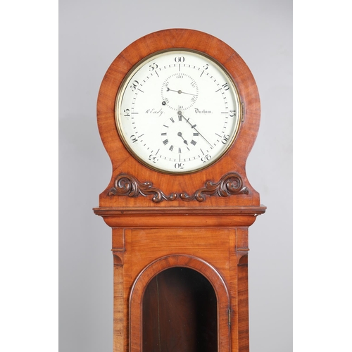 875 - A MID-19TH CENTURY MAHOGANY LONGCASE REGULATOR. the 13