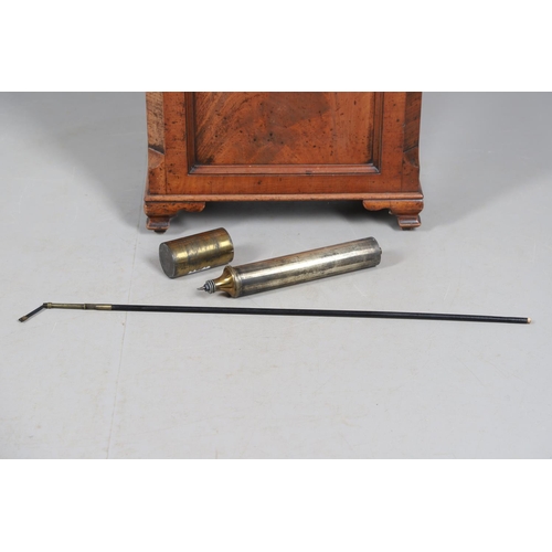 875 - A MID-19TH CENTURY MAHOGANY LONGCASE REGULATOR. the 13