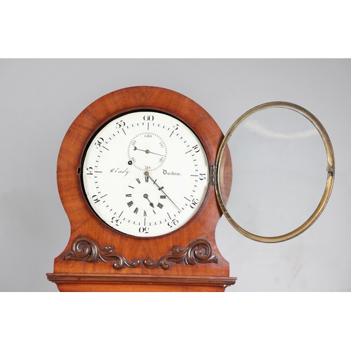 875 - A MID-19TH CENTURY MAHOGANY LONGCASE REGULATOR. the 13