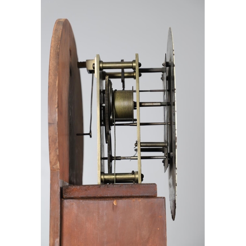 875 - A MID-19TH CENTURY MAHOGANY LONGCASE REGULATOR. the 13