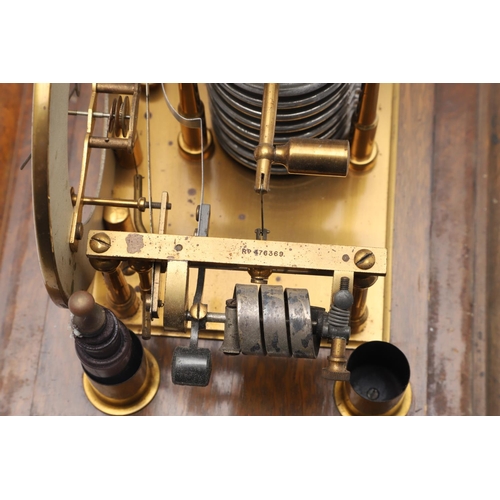 876 - AN EARLY 20TH CENTURY OAK CASED BAROGRAPH. possibly by Short & Mason of London, the bevelled glass c... 