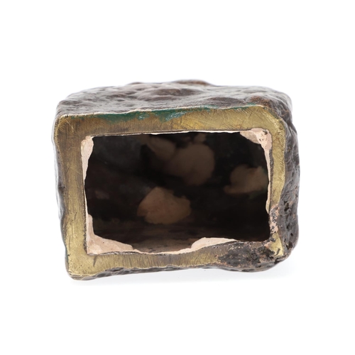 883 - REGINALD FAIRFAX WELLS (1877 - 1951), 'CHILD ON A CUSHION', CIRCA 1900. a rare patinated bronze, sig... 