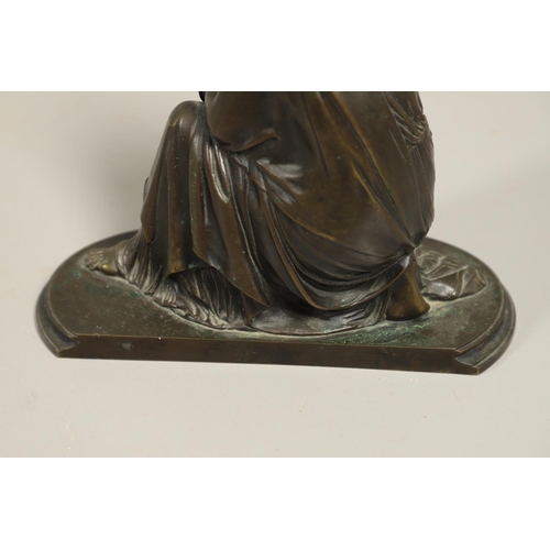 884 - AUGUSTE MOREAU (1834 - 1917), BRONZE FIGURAL GROUP. depicting Venus and Cupid, signed 'Moreau' to a ... 