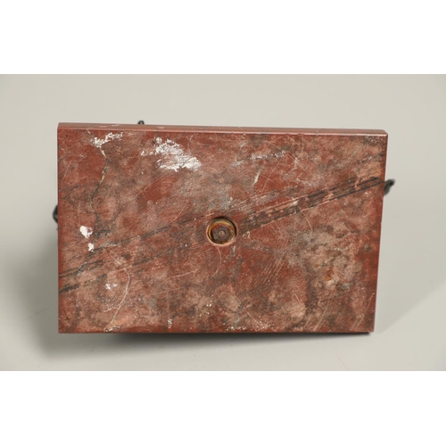 886 - AN ITALIAN BRONZE STUDY OF A BACCHANLIAN FIGURE. 19th century, modelled reclining upon a lion pelt w... 