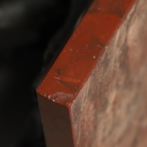 886 - AN ITALIAN BRONZE STUDY OF A BACCHANLIAN FIGURE. 19th century, modelled reclining upon a lion pelt w... 