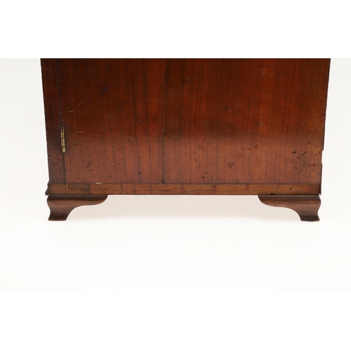 890 - A 19TH CENTURY WALNUT TABLE TOP COLLECTOR'S CABINET. the doors with brass sliding locks enclosing ni... 