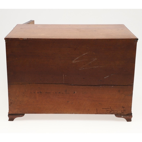 890 - A 19TH CENTURY WALNUT TABLE TOP COLLECTOR'S CABINET. the doors with brass sliding locks enclosing ni... 